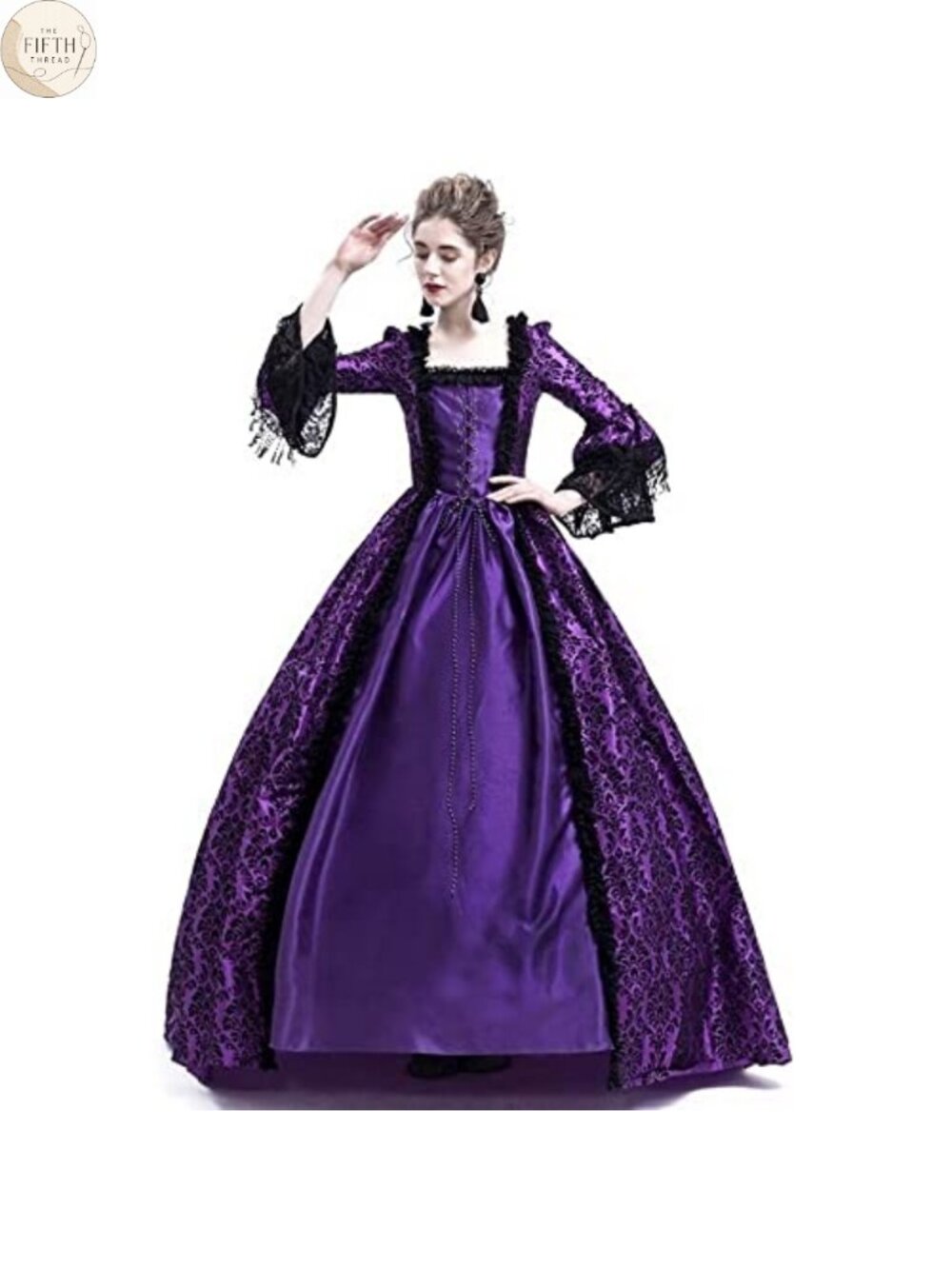 Medieval Queen Costume Victorian Dress Masquerade Ball Gown